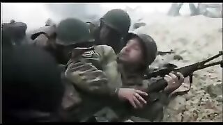 Brave Soldiers storm the beach wall