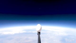 what happens when egg drop from space