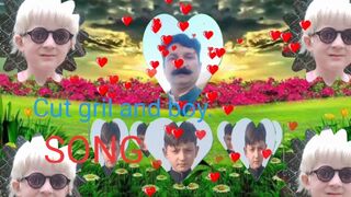 Cut gril and boy pic with song