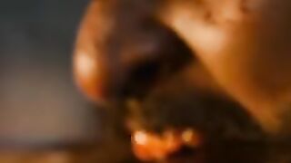 In the intense climax, the protagonist faces his enemies in a fierce showdown,