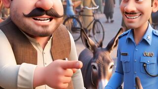 Pathan vs Police Donkey Test ???? | Funniest Pathan Joke Animation | #viral #trending #funny