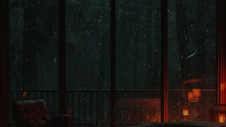 ⛈️ ASMR Rain Glass Badroom Sounds for a Good Night's Sleep #RainAmbience #CozyRoom #bamboohouse #glasshouse #relaxation 3