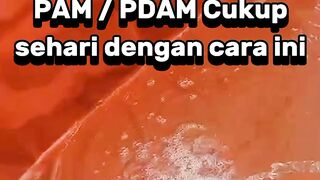 Pengendapan air PAM/PDAM cukup sehari dengan cara ini