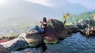 Menikmti suasana pagi dengan nuansa alam pegunungan,, . Loc. Taman Langit Kab. Wonosobo