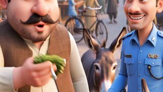 Funniest Pathan Joke Animation | Pathan vs Police Donkey Test ???? | #viral #trending #funny