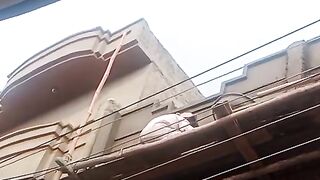 Home outside construction work