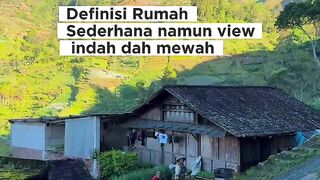 Rumah sederhana namun viewnya super indah dan megah  #gunung #gunungsumbing #pemandangan #windusari #wisatamagelang