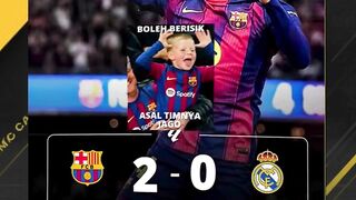 BARCELONA JUARA LA LIGA, MADRID DIHANCURKAN 2-0 DI KANDANG SENDIRI