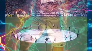 Arsenal vs Atletico Madrid opening night, Over Land and Sea tifo ???? #UCL #Arsenal #Atleti ???????????? UCL2024