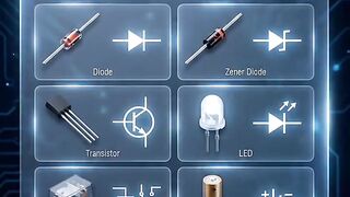 Basic Electronic Components Explained ⚡???? | Electronics for Beginners