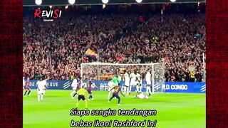 Andil besar Pedri dalam terciptanya gol freekick spektakuler Rashford di El Clasico ????