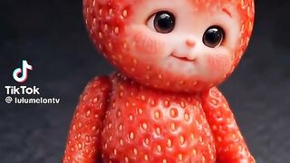 Cute Strawberry Baby Dancing