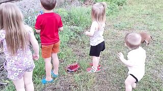 Kid waiting train