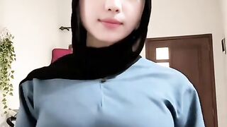 Blue hijab