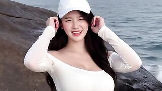 Pinggir pantai lagi santai