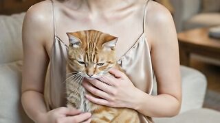 Clingy Orange Cat
