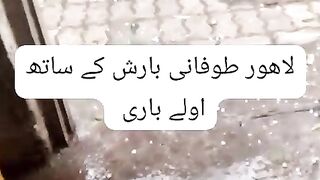 Heavy rain drops