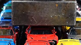Giant Hydraulic Press vs. Toy Cars - Epic Crushing Action