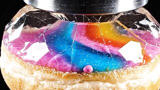 Hydraulic Press Crushing Crystal…