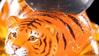 Gummy Tiger Sliced By Blade