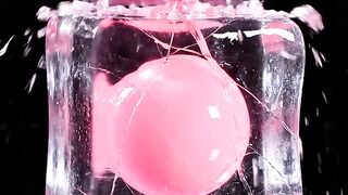 Crusher Destroying Ice Cube