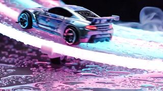 Toy Drift Cars On Neon