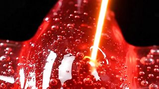 Gummy Airplane Sliced By Laser