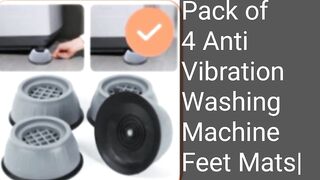 Pack of 4 Anti Vibration Washing Machine Feet Mats| Anti Slip