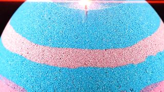 Laser Cutter Slicing Sand Sphere