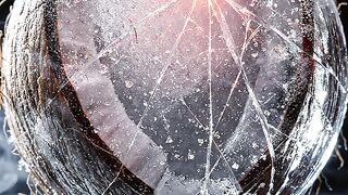 Crystal Coconut Cracking Open Laser