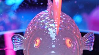 Gummy Fish Sliced By Blade