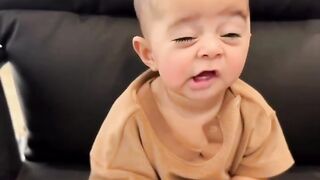 Baby sneezing