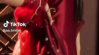 Red Silk Fancy dress