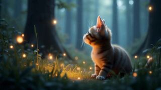 The Kitten and the Forest Spirits