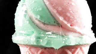Jelly Ice Cream Cone Sliced