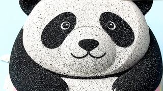 Panda Made Of Kinetic Sand