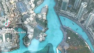 Good Afternoon With beautiful view from at the top of Burj Khalifa Dubai