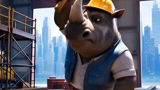 Disney-Style 3D Rhino Builder