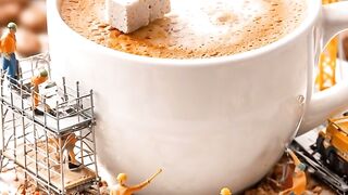 "Under Construction ☕ | Miniature Coffee Workers"