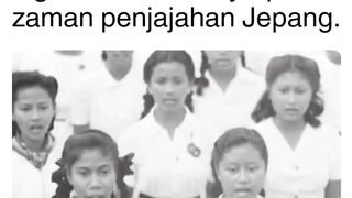VIRAL rekaman Indoinesia Raya zaman JEPANG