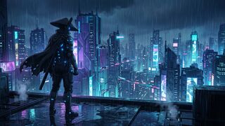 The Last Samurai of Neo Tokyo | Anime Cyberpunk Short