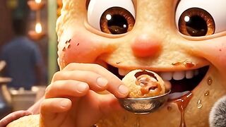 Giant Golgappa Eats Baby Golgappas! ???? Crunchy ASMR Animation