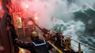 POV Surviving A Storm At Sea ????????????