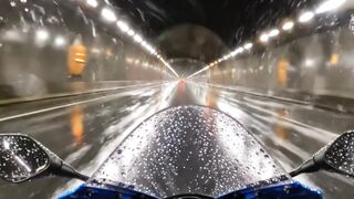 Yamaha R1 — Tunnel Rain Drift ????????️