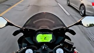 Kawasaki H2 Highway Truck Close Call ????