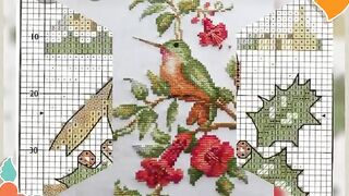 Cross stitch bird's pattern...