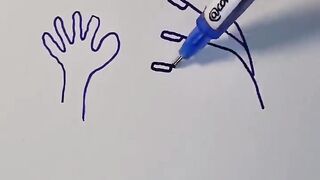 how to draw hand ✋✋