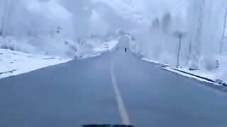 Bike riding on snow ❄️