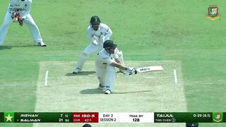 Salman Ali agha out very poor shot played