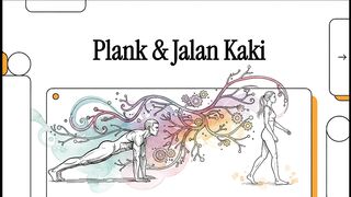 Manfaat jalan kaki dan plank.